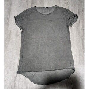Womens Tigha Short Sleeve Shirt Gray Distressed XXL T-Shirt Cotton